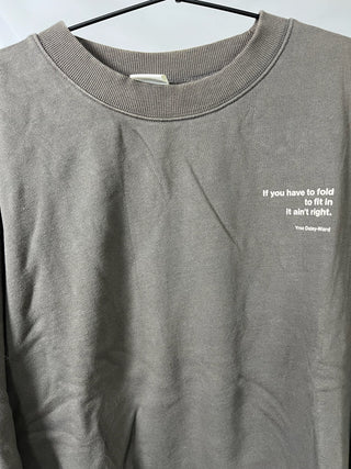 Greyish Oversized Crewneck