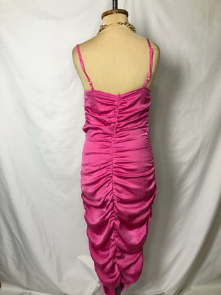 Pink Satin Dress