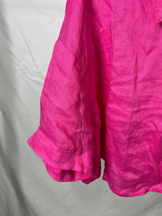 Cropped Linen Button-up