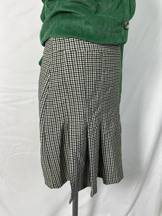 Gingham A-Line Skirt