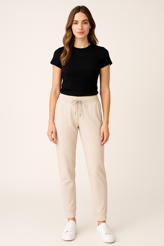 Straight-Leg Drawstring Sweatpants