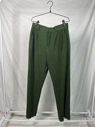 Pleated Power Pants