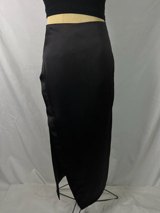 Satin Column Skirt