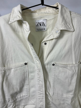 Oversized Rivet Denim Shirt