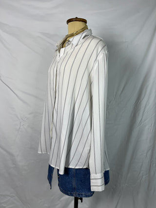 Pinstripe Button-Up