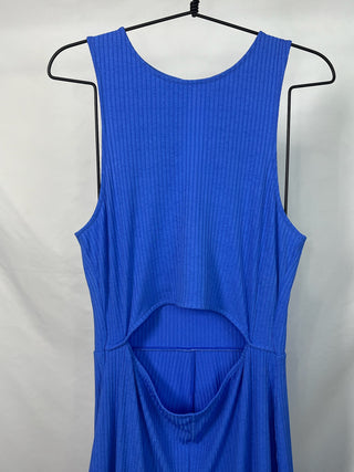 Ribbed Cut-Out Jumpsuit