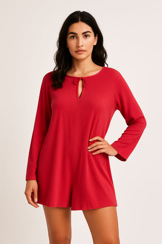 Linen Feel Romper
