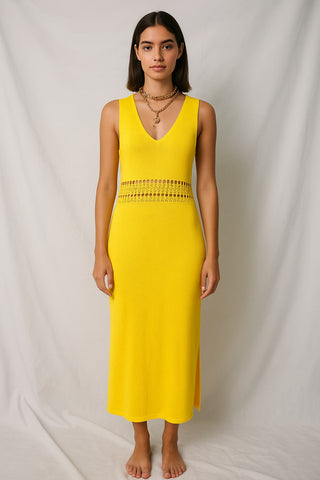Side Slit Knit Dress
