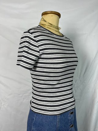 Monochrome Striped Tee