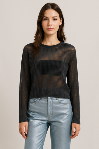 Sheer Knit Top