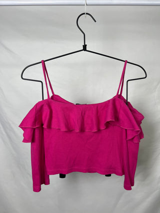 Off-Shoulder Ruffle Croptop