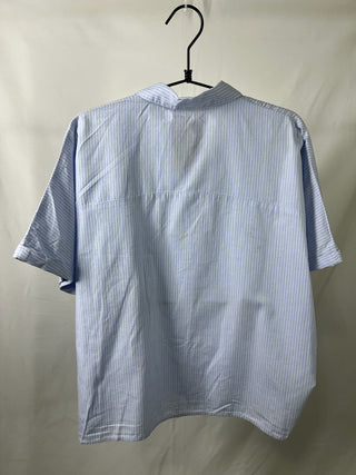 Pinstripe Bug Pocket Button-up