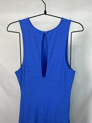 Ribbed Cut-Out Jumpsuit