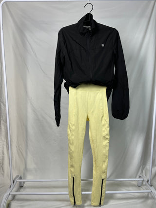 Lemon Zip-Up Leggings