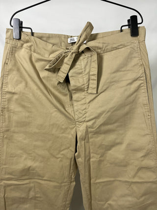 Tie-Waist Wide-Leg Pants