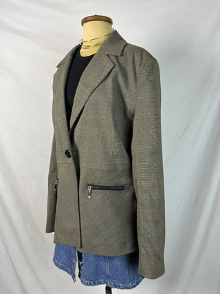 Checked Tailored Blazer