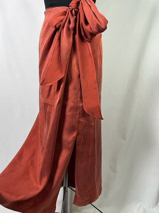 Rusty Wrap Skirt
