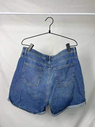 Rolled Distressed Shorts
