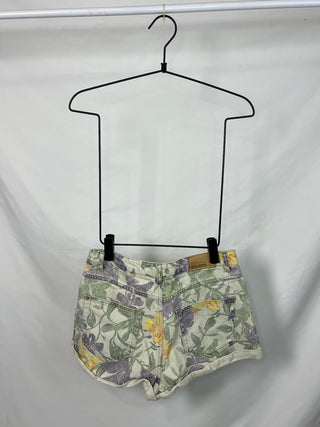Pastel Petal Denim Shorts