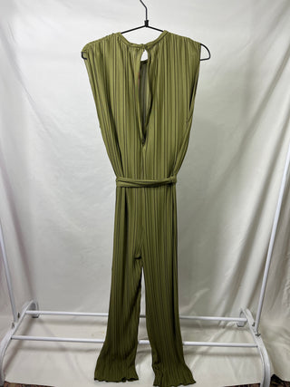 Olive Pleated Jumpsuit