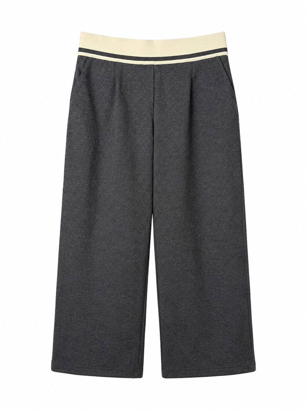 Contrast Waistband Wide-Leg