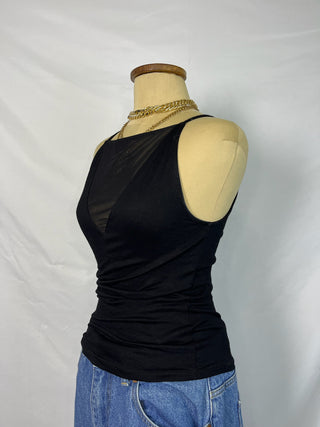 Mesh Panel Tank Top