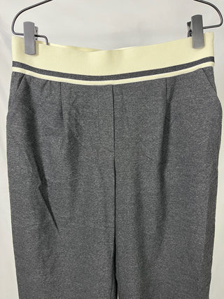 Contrast Waistband Wide-Leg