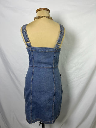 Button Up Mini Denim Dress