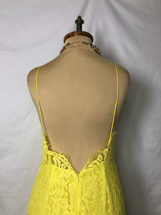 Mid-Ruffle Lace Dress