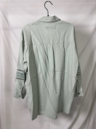 Minty Embroidered Utility Shirt