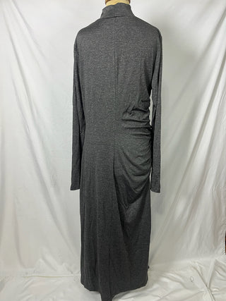 Extra Ruched Turtleneck Dress