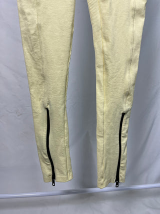 Lemon Zip-Up Leggings