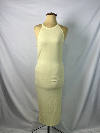 Creamy Halter Dress