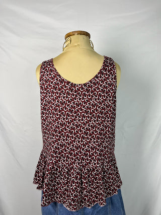 Circle Peplum Tank Top
