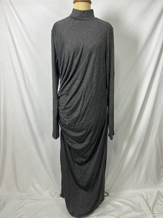 Extra Ruched Turtleneck Dress