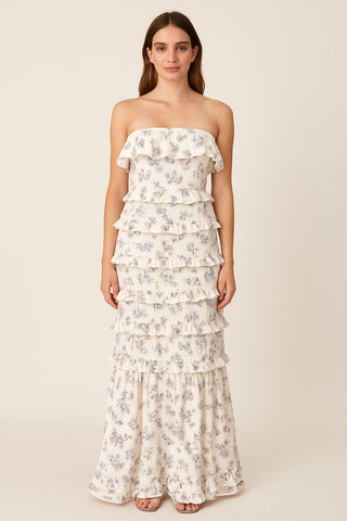 Multi-layer Ruffle Dress