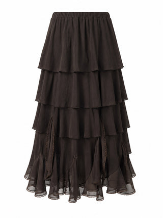 Choco Ruffly Skirt