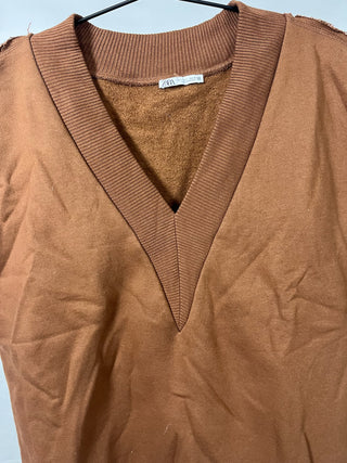 Tan Sleeveless Pullover
