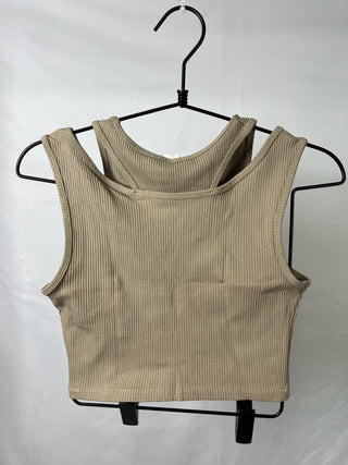 Cut-Out Ribbed Croptop
