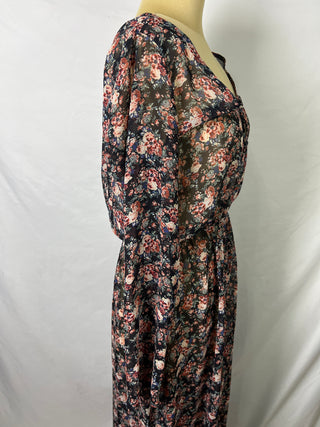 Flower Chiffon Dress