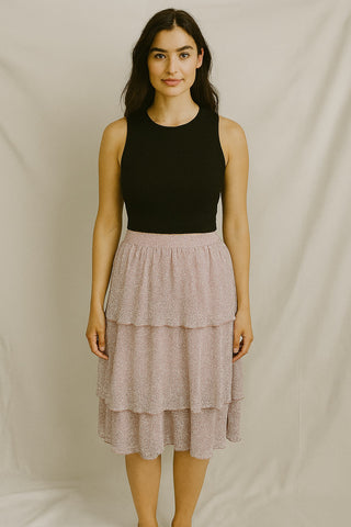 Shimmery Layered Skirt