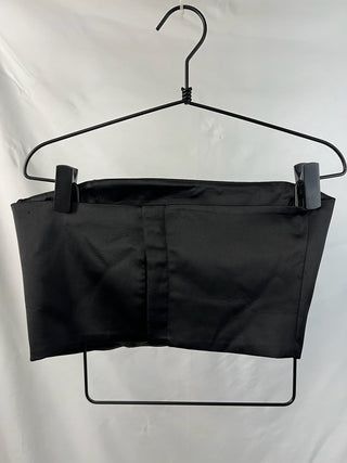 Midnight Satin Bandeau Tube Top