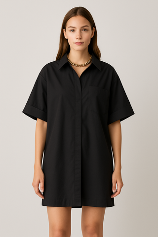 Cool-Girl Shirt Dress