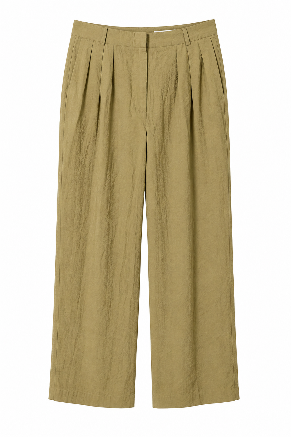 Cigar Pleated Wide-Leg