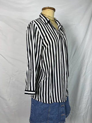 Bold Moves Striped Button-Up