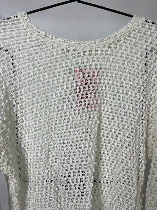 Open Net Crochet Sweater