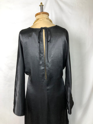Side-cutout Satin Dress