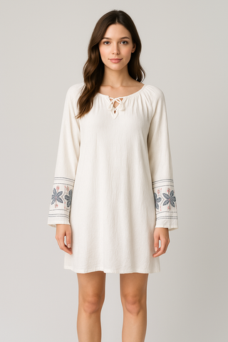 Boho Embroidery Dress