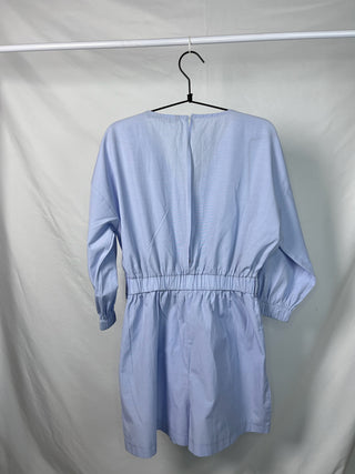Periwinkle Poplin Romper