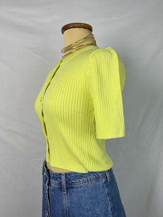 Neon Ribbed T-Shirt